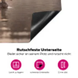 Eenden - Water - Mist - Natuur Inductie beschermer vinyl 3mm klein -zzzzzzz-lf-onderkant