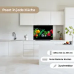 Groente - Splash - Zwart keuken achterwand 2 middel -sfeer4_DE