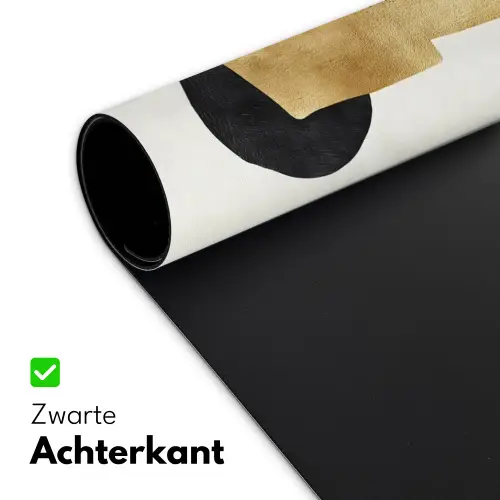 Goud - Rechthoeken - Cirkels - Abstract Muismat XXL klein -sfeer2