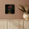 Rode - Bloemen - Vaas plexiglas 5mm klein -sfeer5