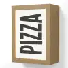 Pizza - Japandi - Decoratie - Vintage Light Box met kabel (Wandlamp) klein -3d