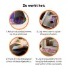 Bloemen - Kleurrijk - Bladeren Inductie beschermer vinyl 3mm klein -zzzzzzz-td-werking