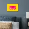 Dream big - Geel - Roze poster papier klein -sfeer2