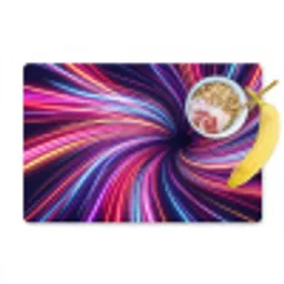 Abstract - Swirl - Futuristic - Neon Placemat vinyl groot -zzzproduct_Kitchenyeah-website
