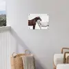 Paard - Modern - Balans tuinposter los doek klein -sfeer8