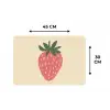 Aardbei - Minimalistisch - Rood - Fruit Placemat vinyl groot -specs