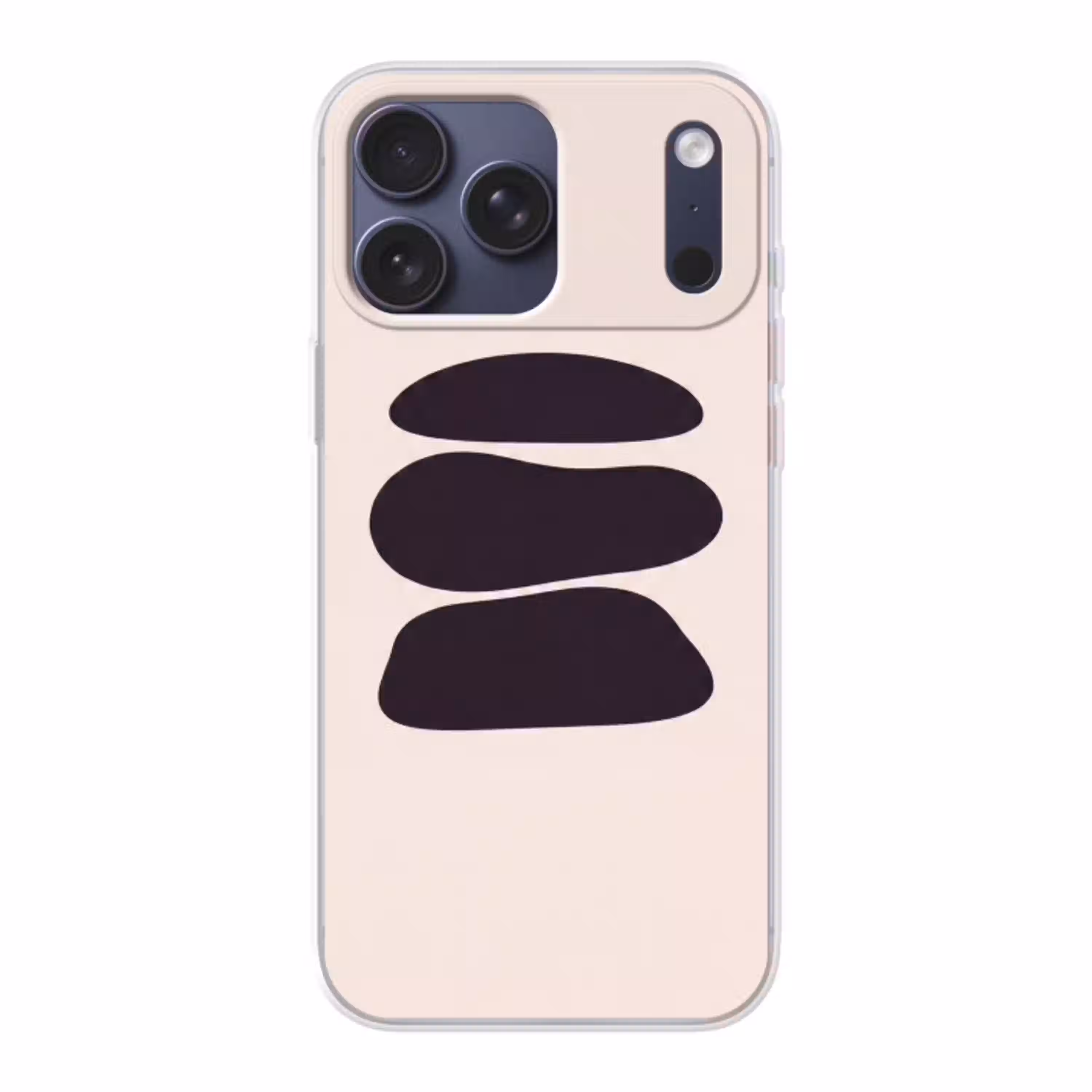Vormen - Organisch - Zwart Telefoonhoesje iPhone 17 Pro Max klein -3d