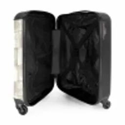 Tegel - Patroon - Verweerd NBS - Handbagage koffer - Volwassenen Unisex middel -binnenkant