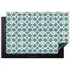Patroon - Symmetrisch - Blauw Inductie beschermer vinyl 3mm klein 276 -3d