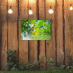 IJsvogels vliegen in het water tuinposter los doek klein -sfeer1