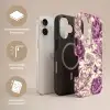 Bloemen - Patroon - Paars - Beige Toughcase MagSafe Apple iPhone 17 klein -USP_Lagen_NL