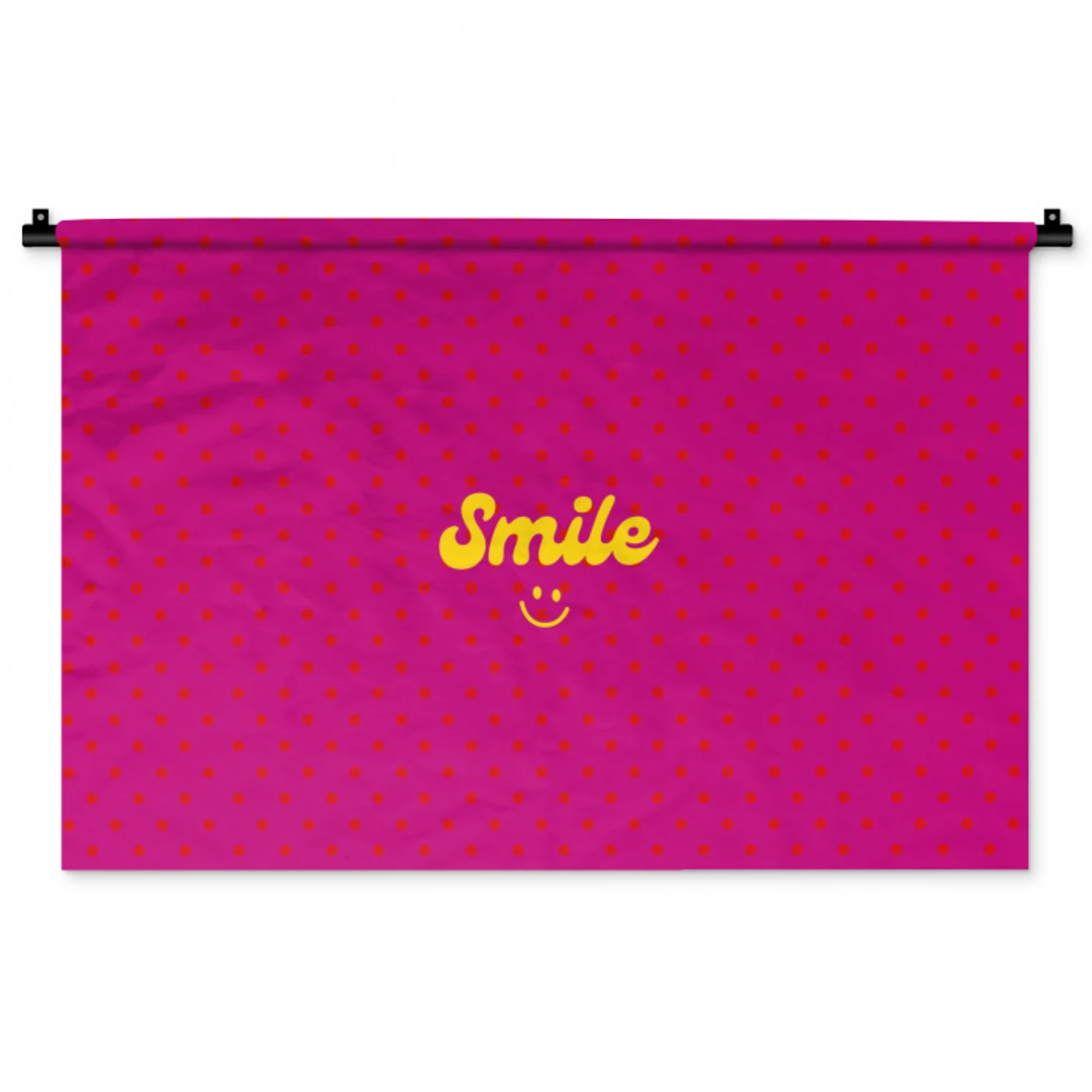 Smile - Stippen - Roze Wandkleed katoen middel -zz3d