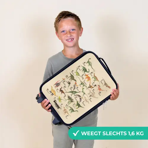 Dino alfabet Kinderkoffer - Zwart klein -sfeer4_NL