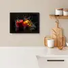 Paprika - Water - Zwart - Groente - Rood - Geel KitchenYeah - Keuken - Fotolijst klein -sfeer1
