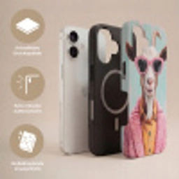 Zonnebril - Roze - Geit - Horen Toughcase MagSafe Apple iPhone 17 klein -USP_Lagen_DE