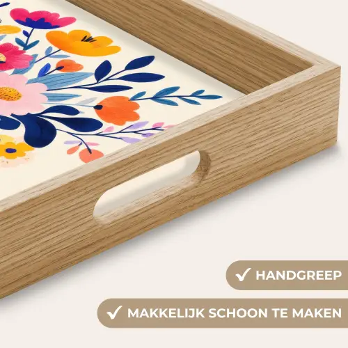 Vaas - Bloemen - Boeket Dienblad Rechthoek middel -USP_HandgreepNL