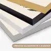 Veldbloemen - Stengels - Blaadjes - Groen Textielframe zwart klein -USP_kleurenNL