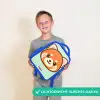 Kawai - Rode panda - Groen Kinderrugzak - Blauw middel -sfeer1_NL