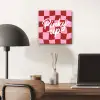 Pinky up - Geblokt - Bordeauxrood aluminium wit klein -sfeer5