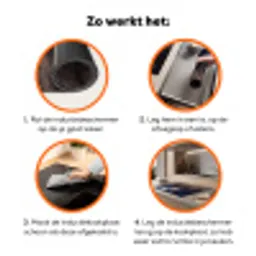Kerkuil - Maan - Nacht Inductie beschermer vinyl 3mm klein -zzzzzzz-td-werking