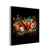 Groente - Peper - Knoflook - Graffiti - Verf - Kleurrijk aluminium wit klein -3d