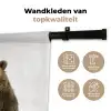 Bruine beer - Dieren - Beer - Schattig - Jongens - Meisjes Wandkleed katoen klein -sfeer2