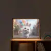 Konijn - Ballonnen - Gekleurd - Confetti Light Box met batterij (Wandlamp kind) middel -sfeer1_kind