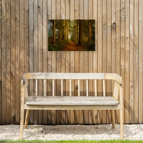 Bos - Natuur - Bomen - Landschap - Bladeren Tuinposter op houten frame 2 cm dik klein -sfeer4