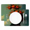 Vrouw - Granaatappel - Herfst - Zonnebril Placemat vinyl groot -zzsfeer2_Kitchenyeah-website