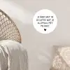 Spreuken - Quotes - Wat je allemaal met me doet Wandcirkel behangsticker klein -sfeer4