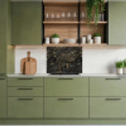 Zwart - Marmer - Goud - Nerf keuken achterwand 2 middel 865 -sfeer3