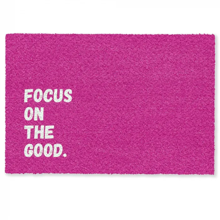 Focus on the good - Roze - Simple Deurmat klein -zkaufland3d