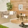 Vlees - Minimalistisch - Beige - Quote tuinposter los doek klein -sfeer4
