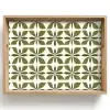 Botanisch - Retro - Groen Dienblad Rechthoek middel 911 -z3d_shopping