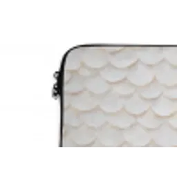 Schubben - Wit - Elegant laptophoes neopreen klein 279 -detail
