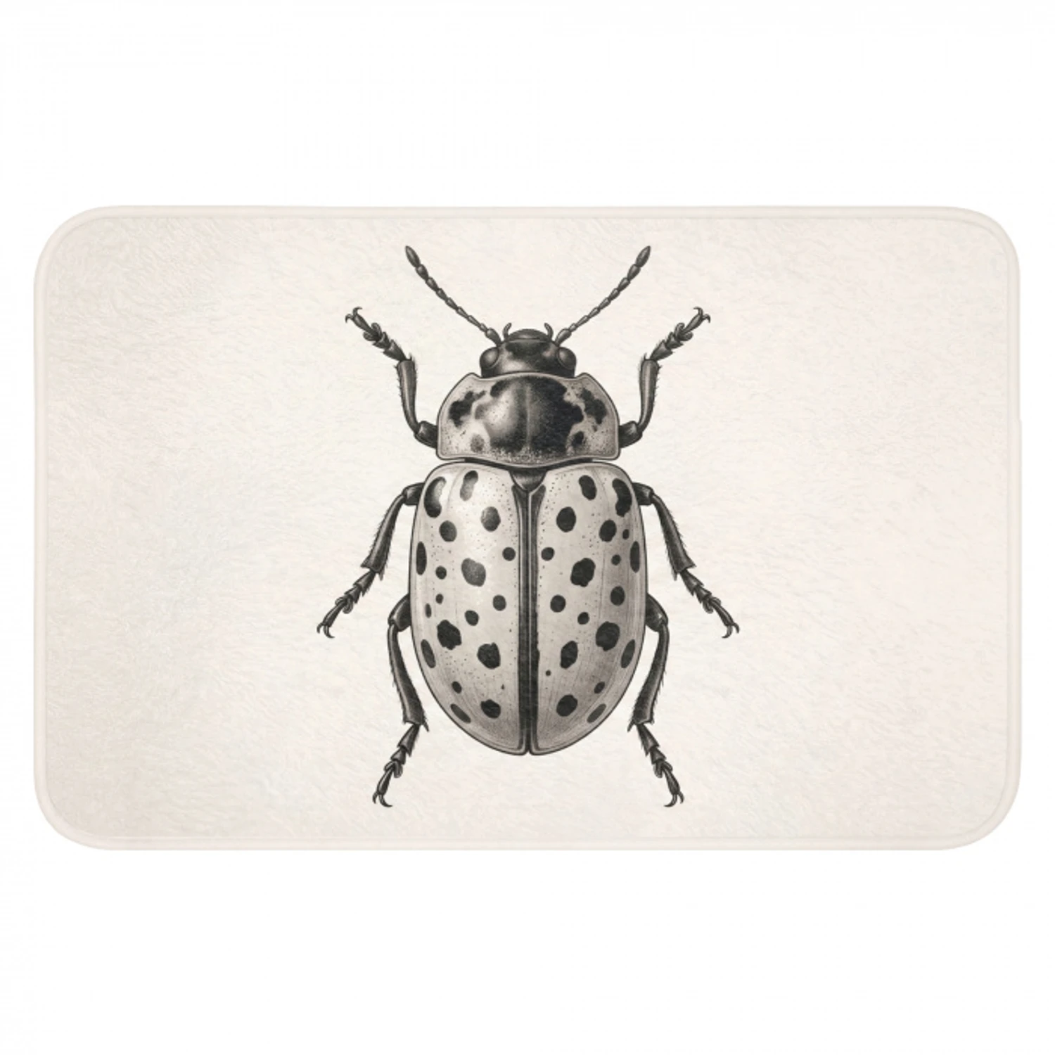 Kever - Insect - Vintage Badmat klein -3d