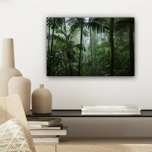 Regenwoud - Tropisch - Jungle - Bomen - Planten canvas 2cm klein -sfeer6
