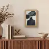 Zwart - Vrouw - Hoed Light Box met kabel (Tafellamp) klein -sfeer2