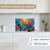 Haai - Koraalrif - Abstract - Kleurrijk keuken achterwand spatscherm klein -sfeer4_FR