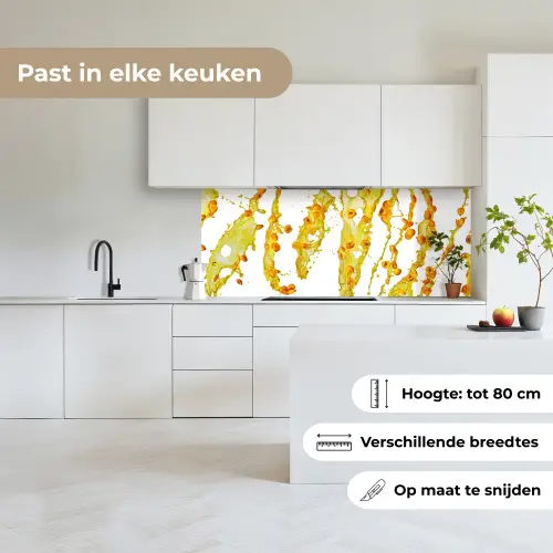 Oranje - Geel - Splash - Fruit keuken achterwand 2 middel -sfeer4_NL