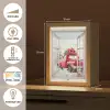 Auto - Rood - Cadeaus - Winter - Kerst - Doorkijk - Wit Light Box met kabel (Tafellamp) klein -USP_FR