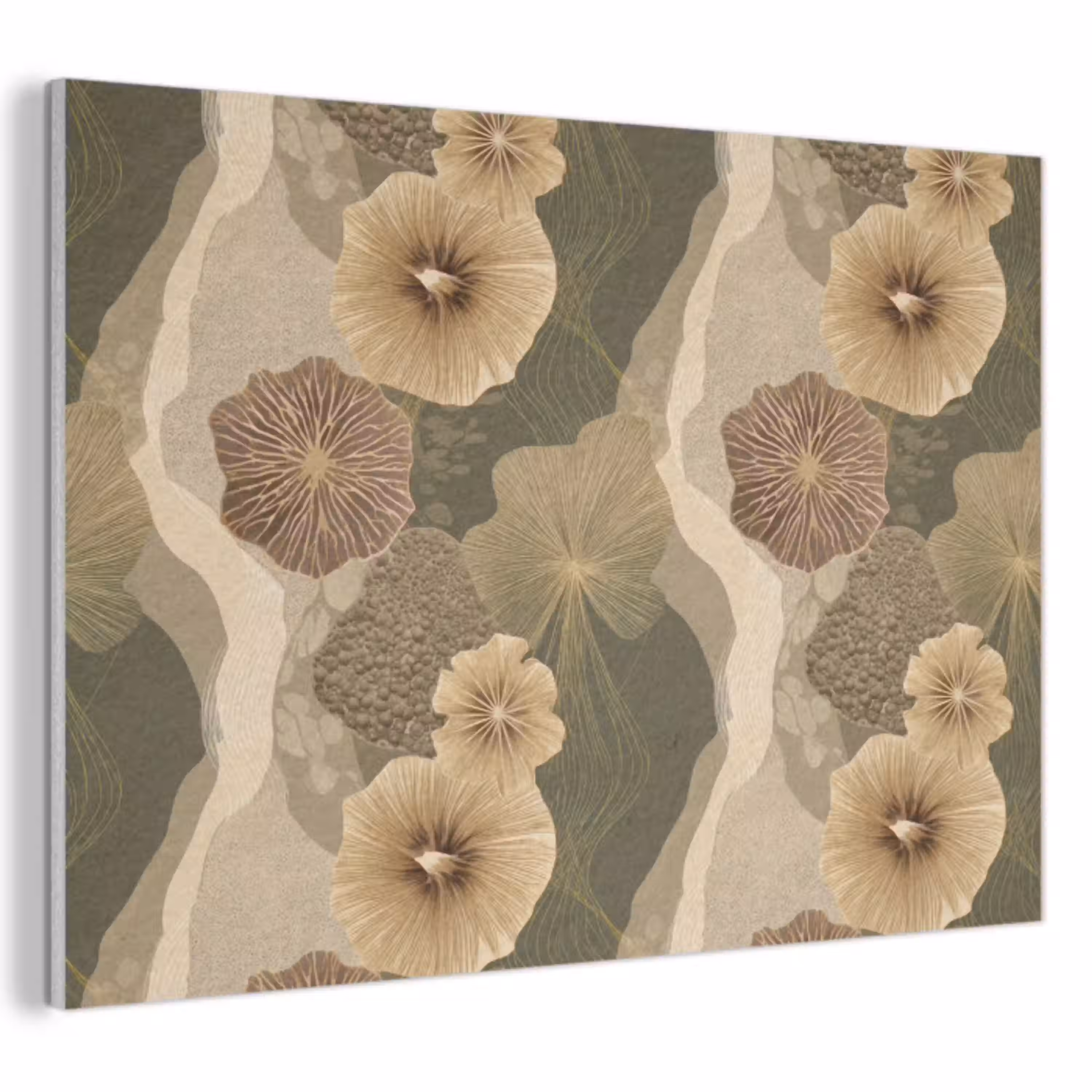 Abstract - Modern - Groen PET vilt klein 837 -3d