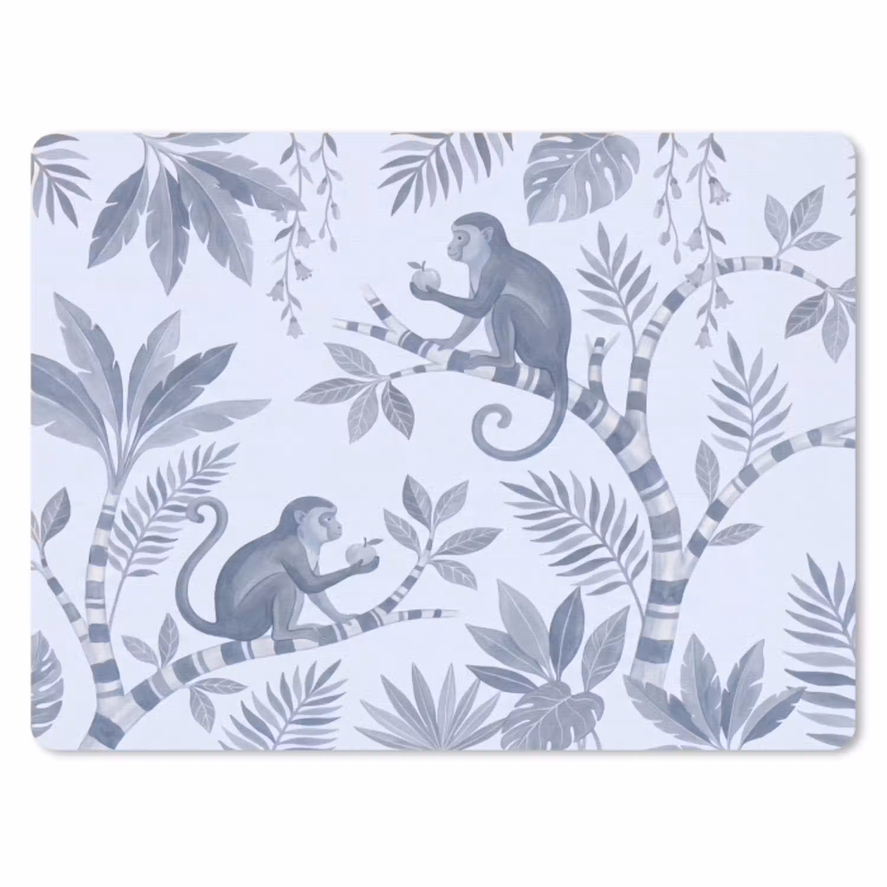Aap - Boom - Bladeren - Jungle - Illustratie muismat rubber klein -3d