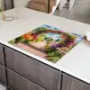 Doorkijk - Bloemen - Kleurrijk - Natuur Inductie beschermer vinyl 3mm middel -sfeer8