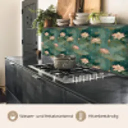 Botanisch - Bloemen - Roze keuken achterwand 2 middel 871 -usp_DE