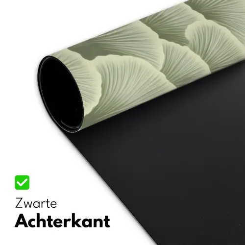 Waaier - Blad - Groen Muismat XXL klein 681 -sfeer2