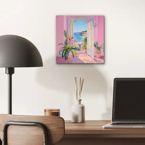 Roze - Buiten - Verf aluminium wit klein -sfeer5