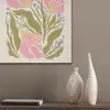 Bloemen - Bladeren - Abstract - Roze PET vilt klein -sfeer6_closeup