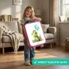 Dino met blauwe ballon Kinderkoffer - Roze klein -sfeer2_NL