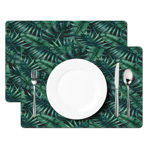 Jungle - Beplanting - Overlapping - Afsnijding Placemat vinyl groot 368 -zzsfeer2_Kitchenyeah-website
